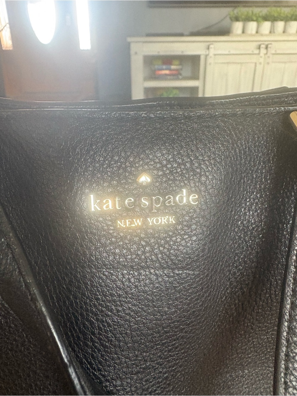 Kate Spade Black Pebbled Leather Tote Bag - Picture 2 of 11